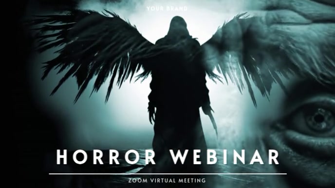 ZOOM VIRTUAL BACKGROUND | HORROR WEBINAR Presentazione (16:9) template